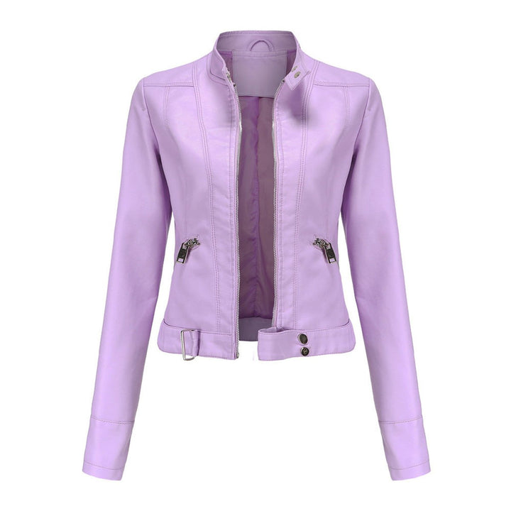 Cecily | Cropped Moto Biker Jacket