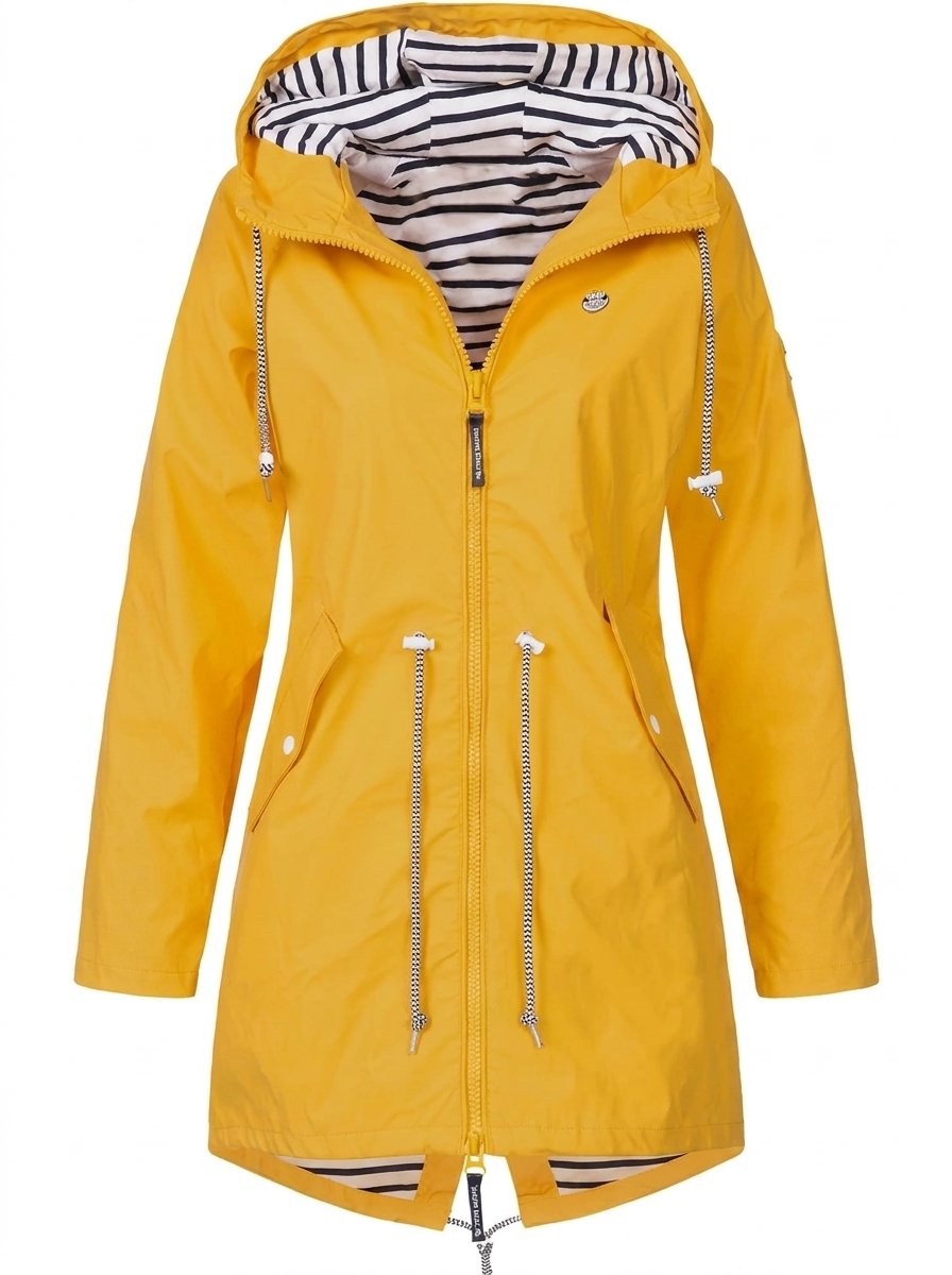 Margaret | Hooded Drawstring Rain Coat