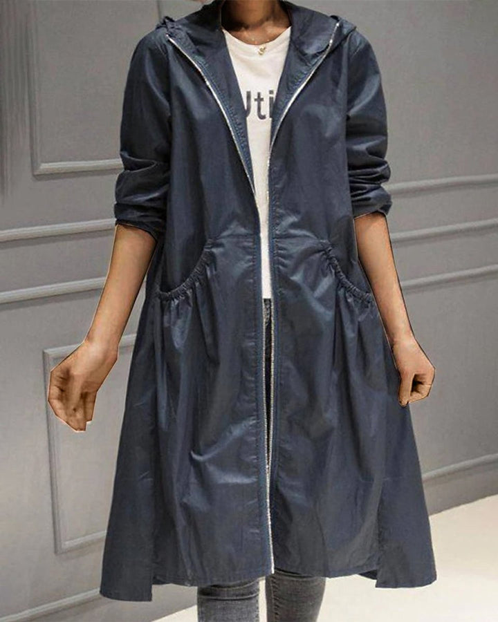 Cornelia | Hooded Longline Trench Coat