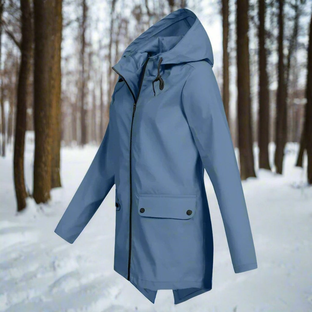 Juno | Hooded Longline Rain Jacket
