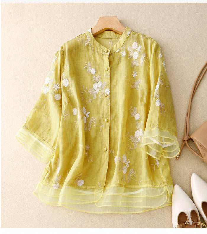 Women's Blouse | Embroidered Accents